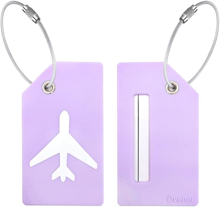 Ovener Silicone Luggage Tag with Name ID Card Perfect to Quickly Spot Luggage Suitcase - Image 5